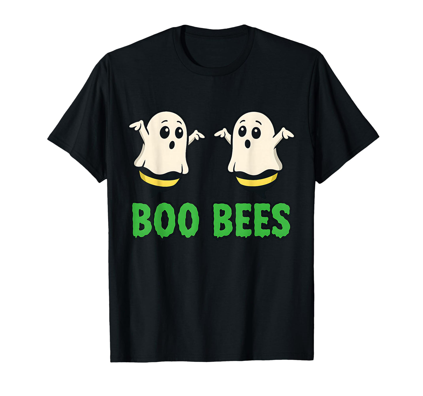 Funny Boo Bees Halloween Ghost Bee Pun Design T-Shirt