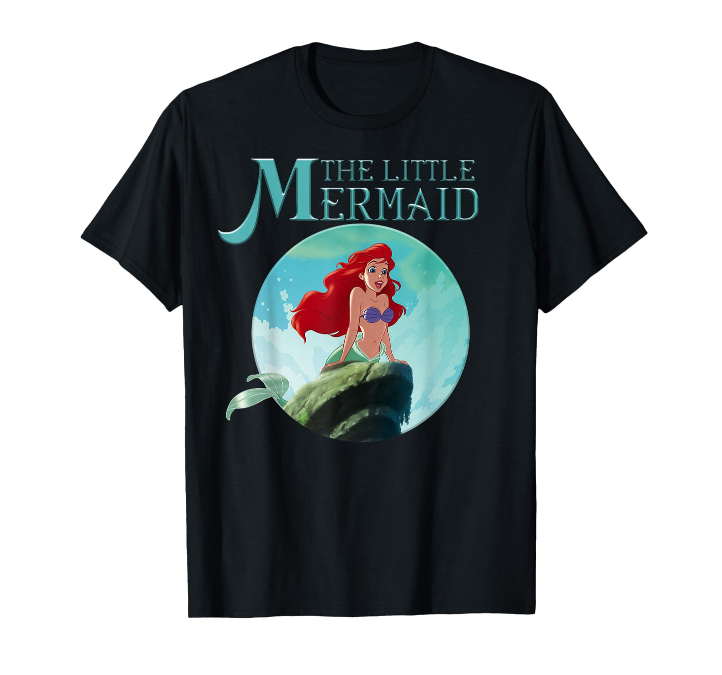 Disney The Little Mermaid Ariel Splash Rock Movie Poster T-Shirt