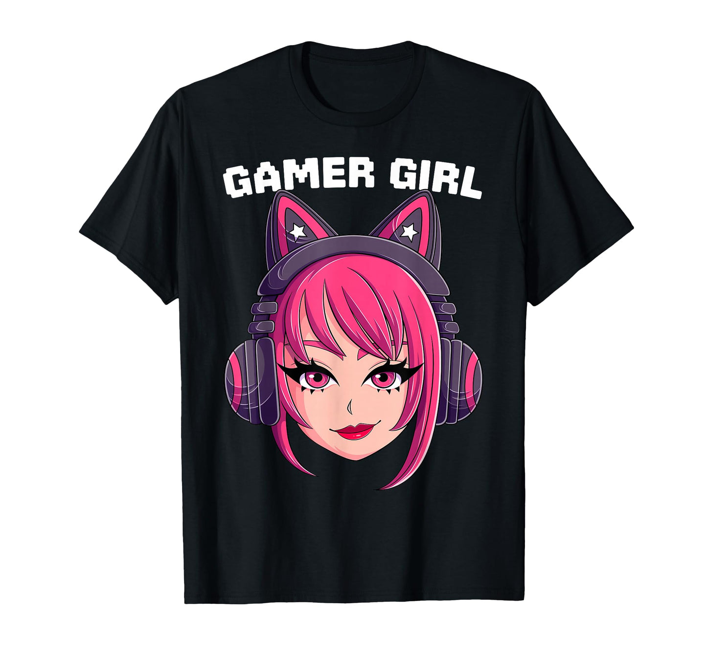 Gamer Anime Girl Anime Video Games Aesthetic Cute Gaming T-Shirt