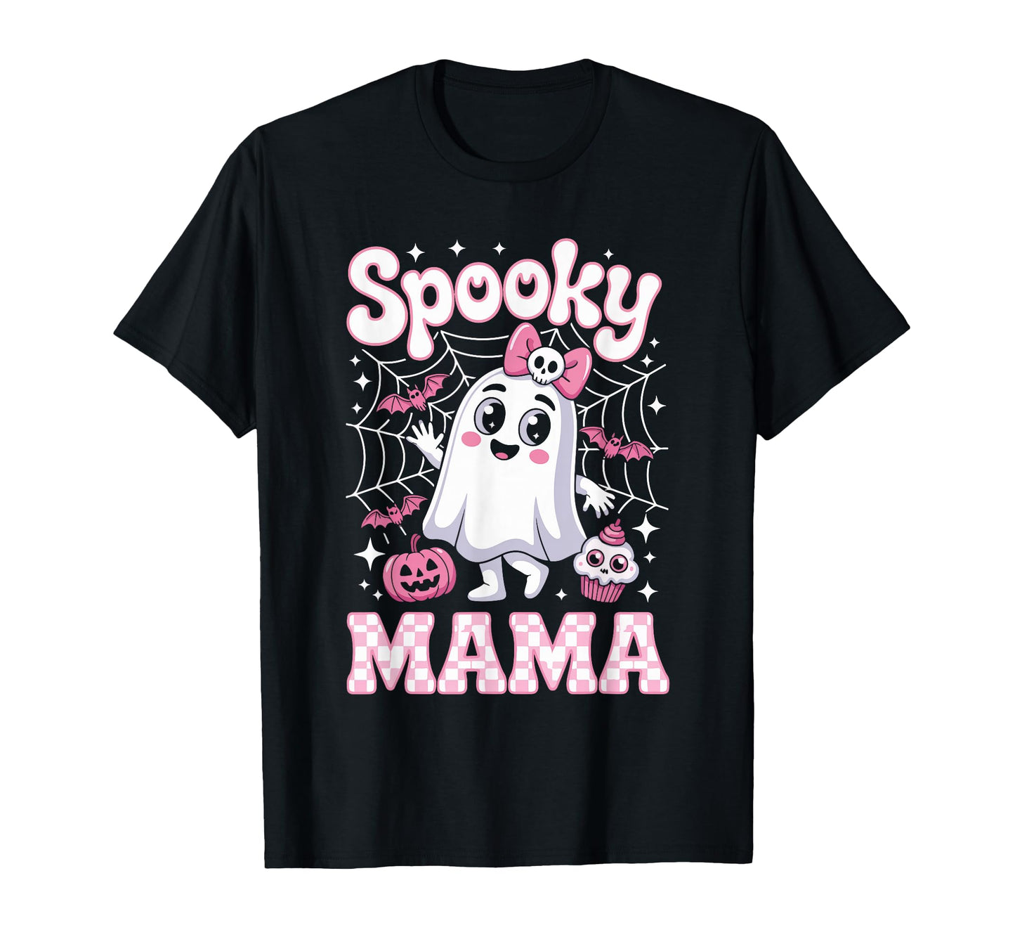 Spooky Mama Halloween Costume Funny Ghost T-Shirt