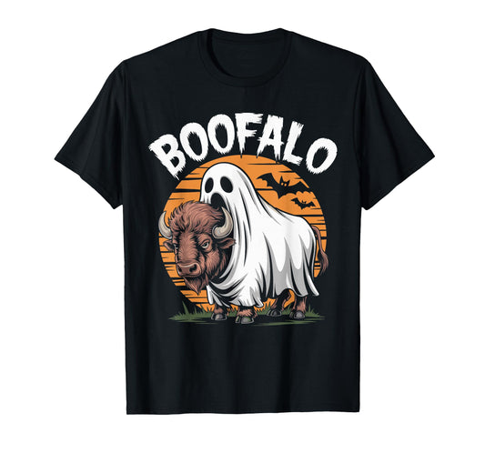 Boofalo Buffalo Ghost Costume Spooky Season Toddlers Youth T-Shirt