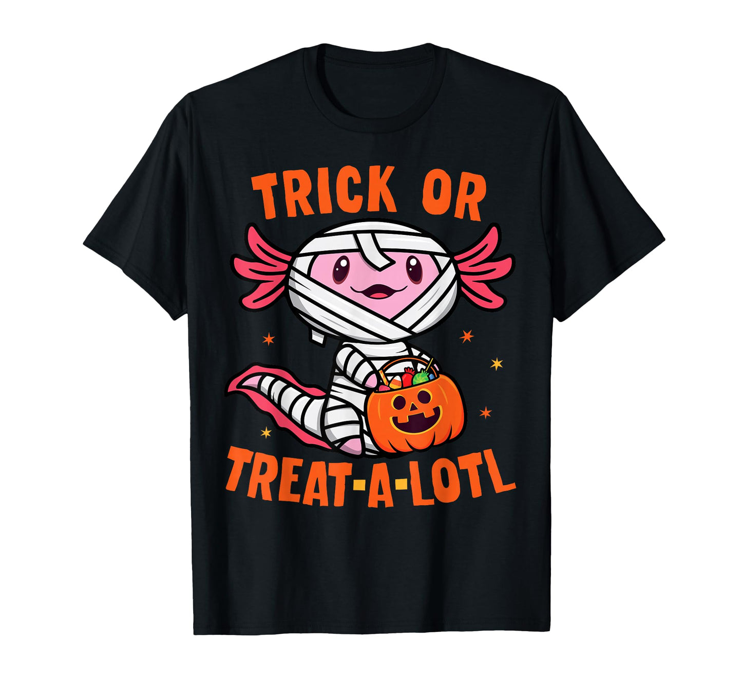 Trick or Treat A Lotl Axolotl Halloween Costume Toddler Kids T-Shirt