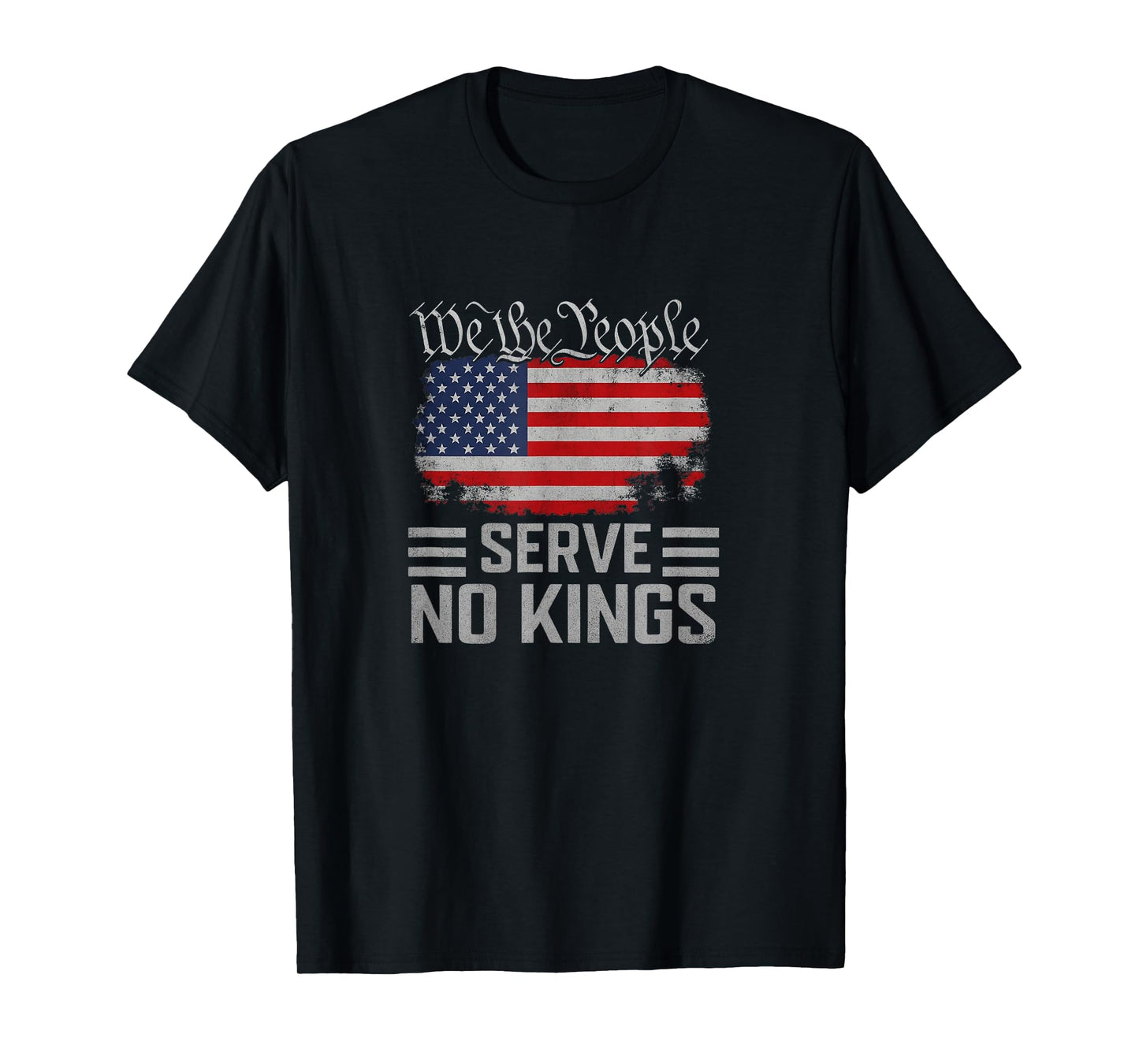 No Kings Day Vintage Patriotic Freedom 2025 T-Shirt