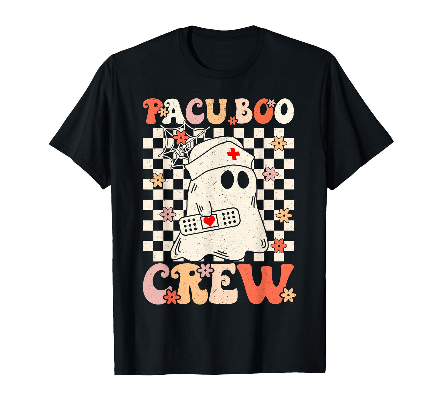 Pacu Boo Crew Ghost Pumpkin For PACU Nurse Halloween T-Shirt