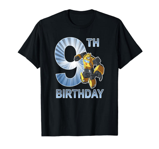 Transformers Bumblebee 9th Birthday Light Fill Poster T-Shirt