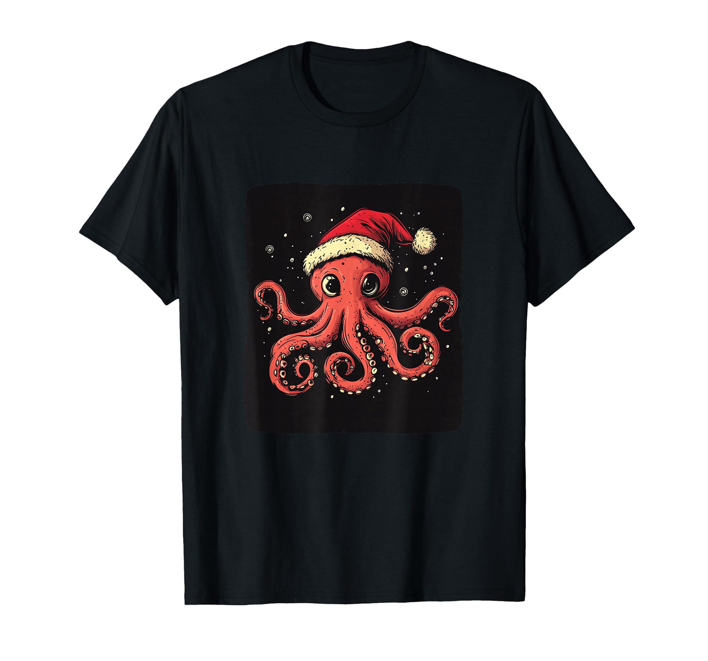 Celebrate Christmas Joy with a Quirky Octopus T-Shirt