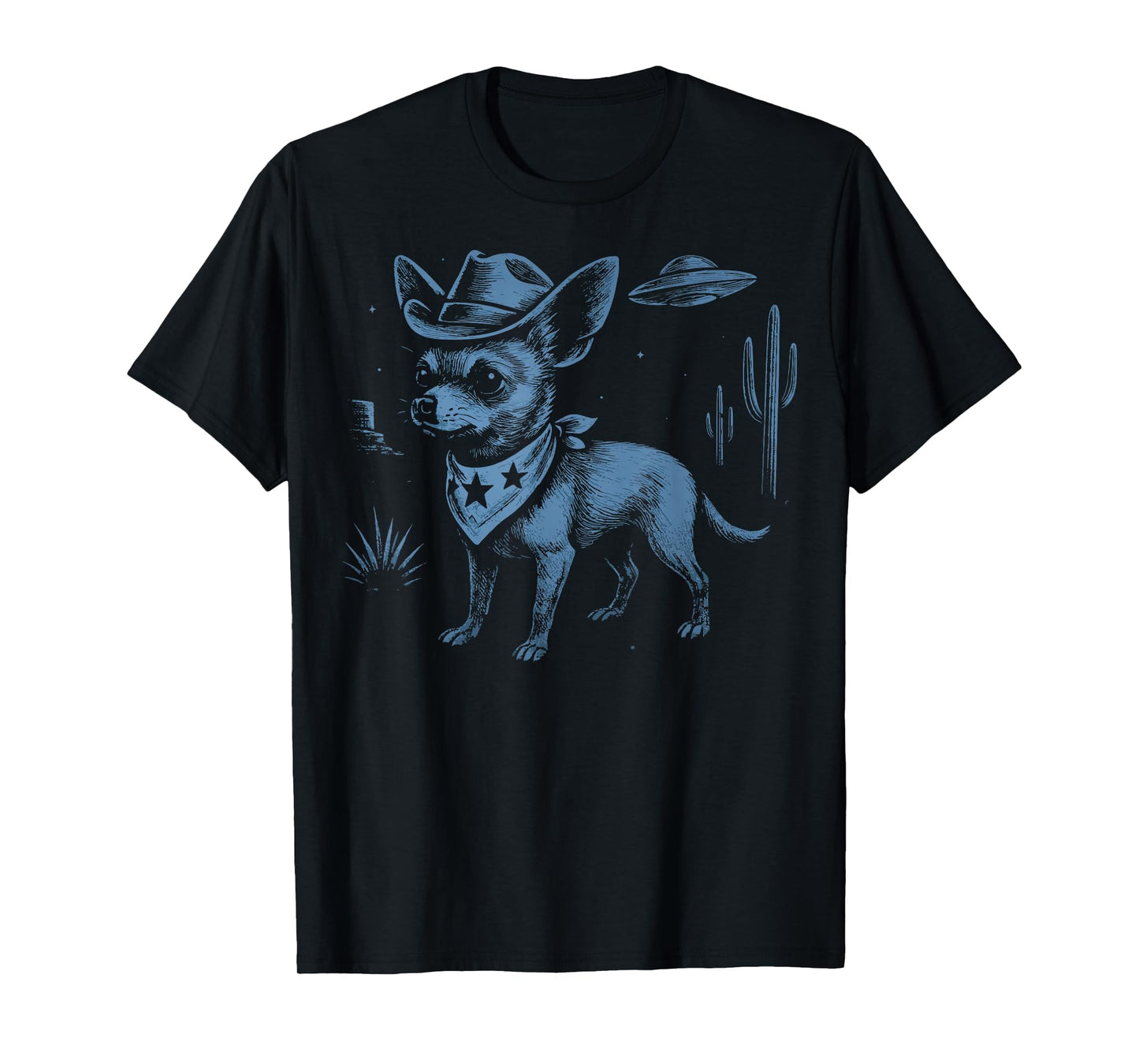 Cowboy Chihuahua UFO T-Shirt