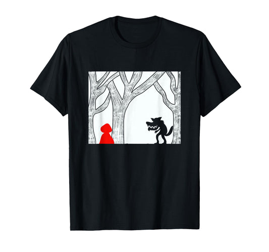 Little Red Riding Hood with Cut Out Wolf T-Shirt