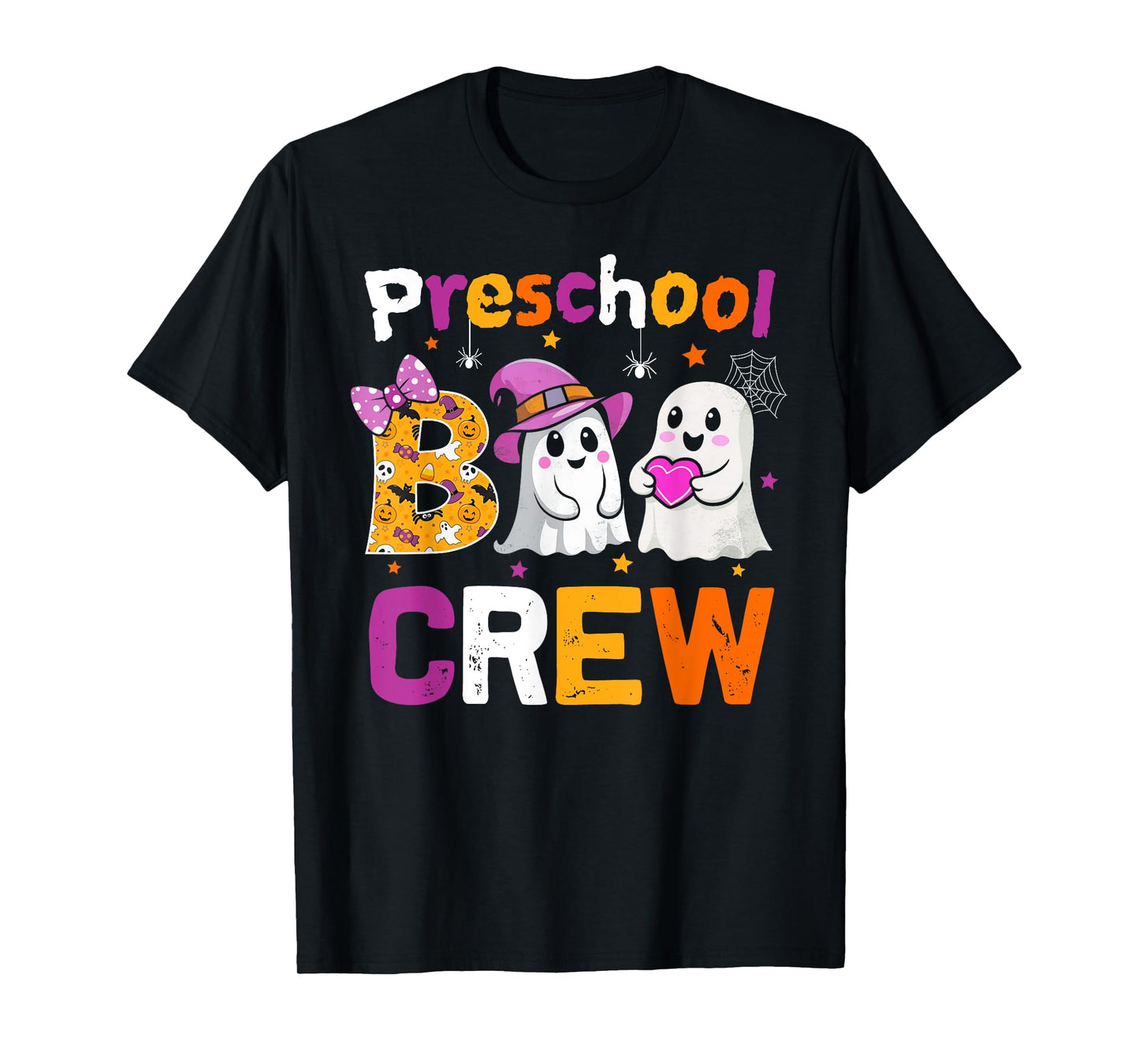 Preschool Boo Crew Funny Preschool Halloween Teacher Kids T-Shirt