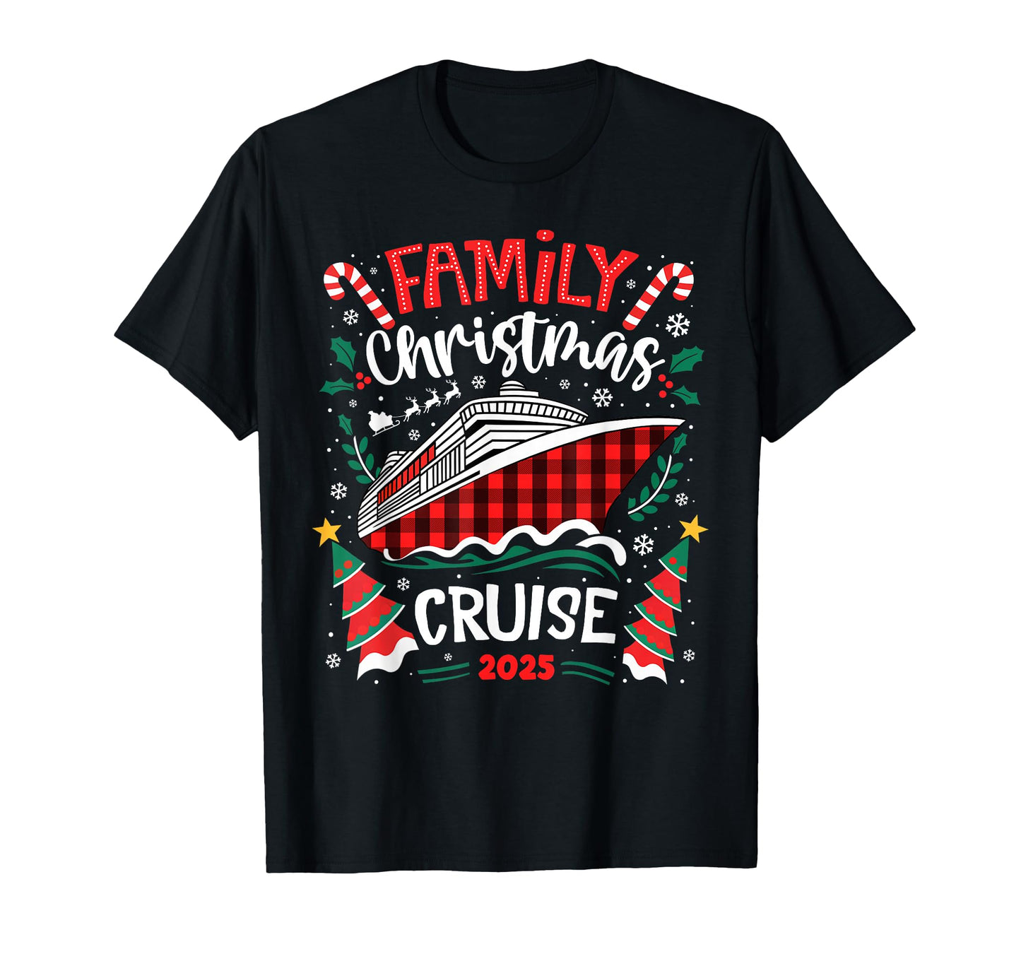 Family Christmas Cruise 2025 Family Matching Merry Christmas T-Shirt