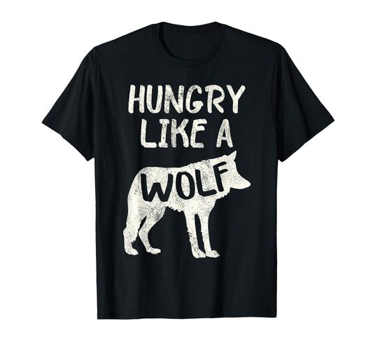 Hungry Like A Wolf Shadow Graphic T-Shirt