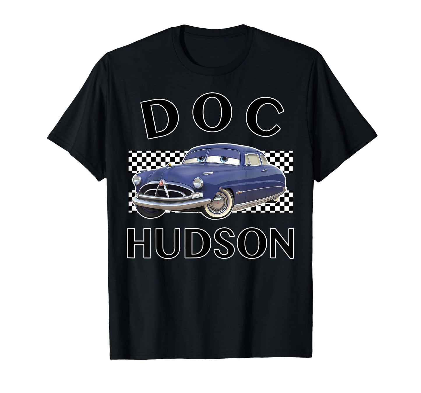 Disney Pixar Cars Doc Hudson Vintage Race Stripe Logo T-Shirt