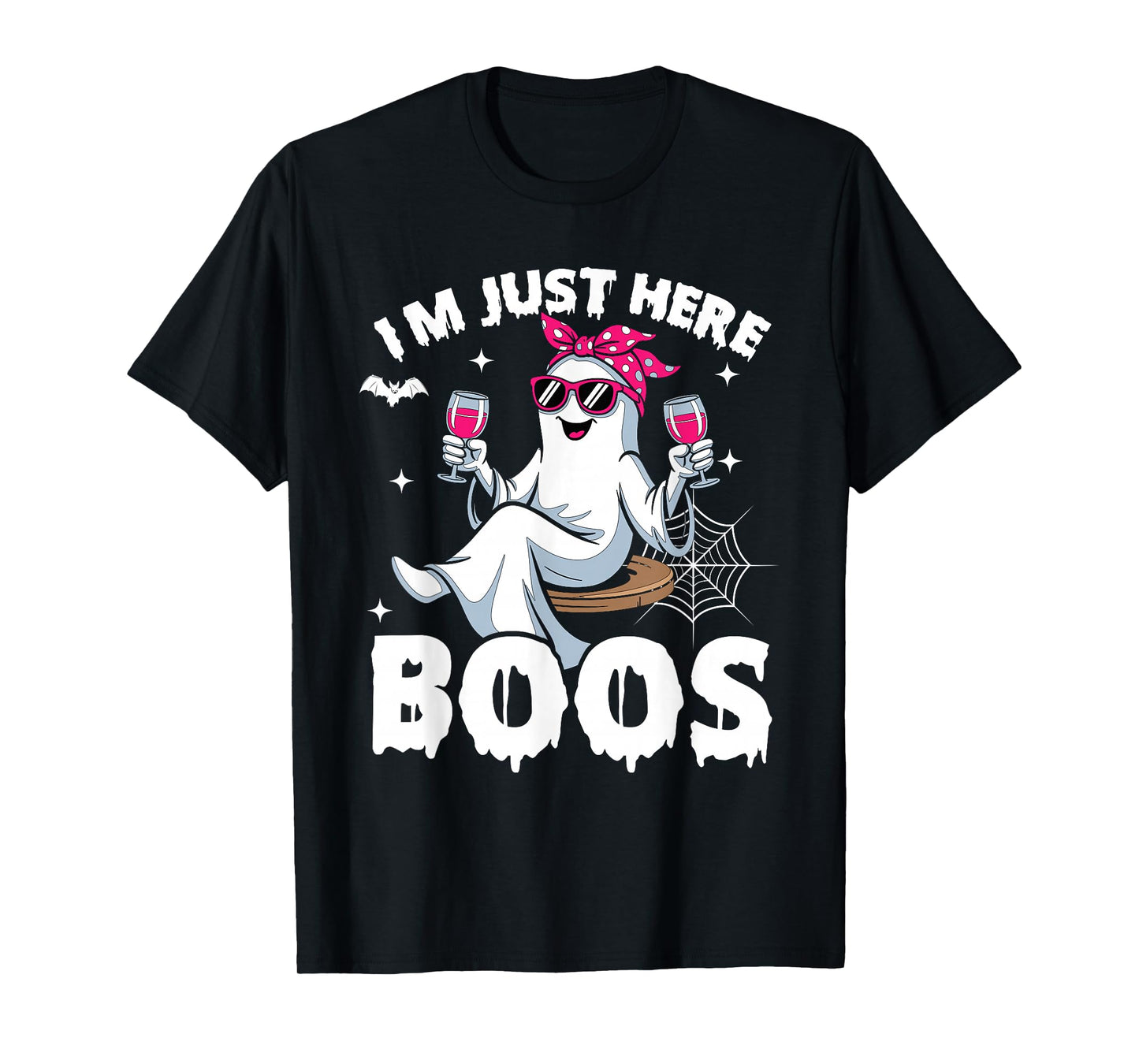 I'm Just Here for The Boos Halloween Costume Ghost Cute T-Shirt