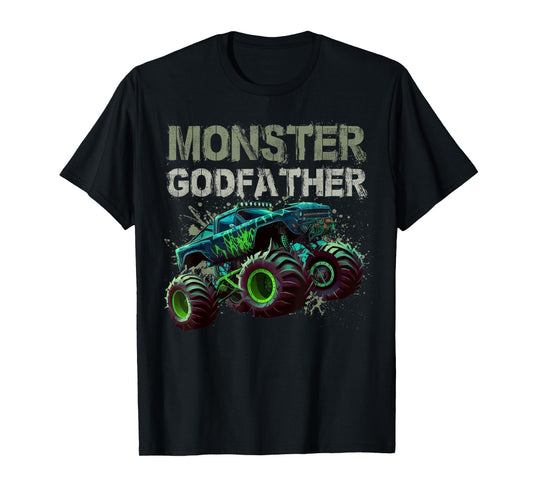 Monster Truck Godfather Family Matching Monster Truck Lovers T-Shirt