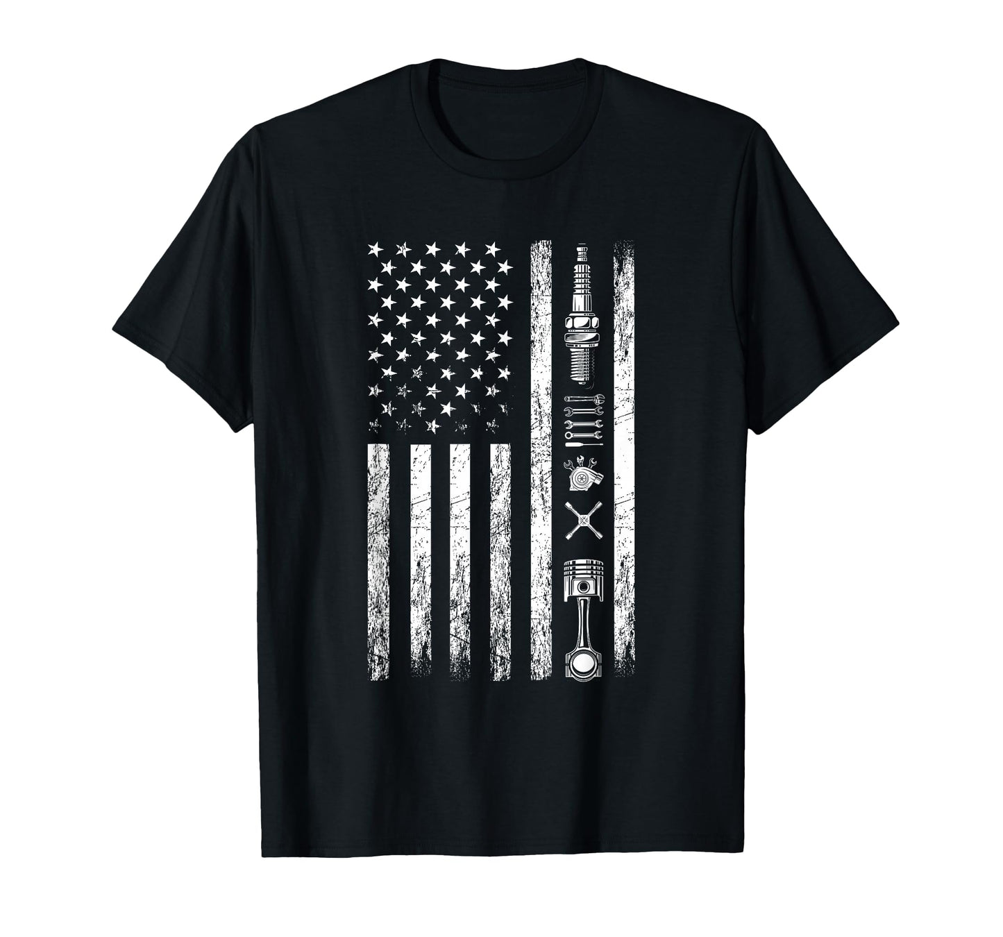 Mechanic US Flag Patriotic Worker Patriot USA Mechanic T-Shirt