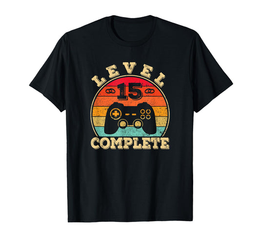 15th Wedding Anniversary | 15 Years Married Man | Level 15 T-Shirt