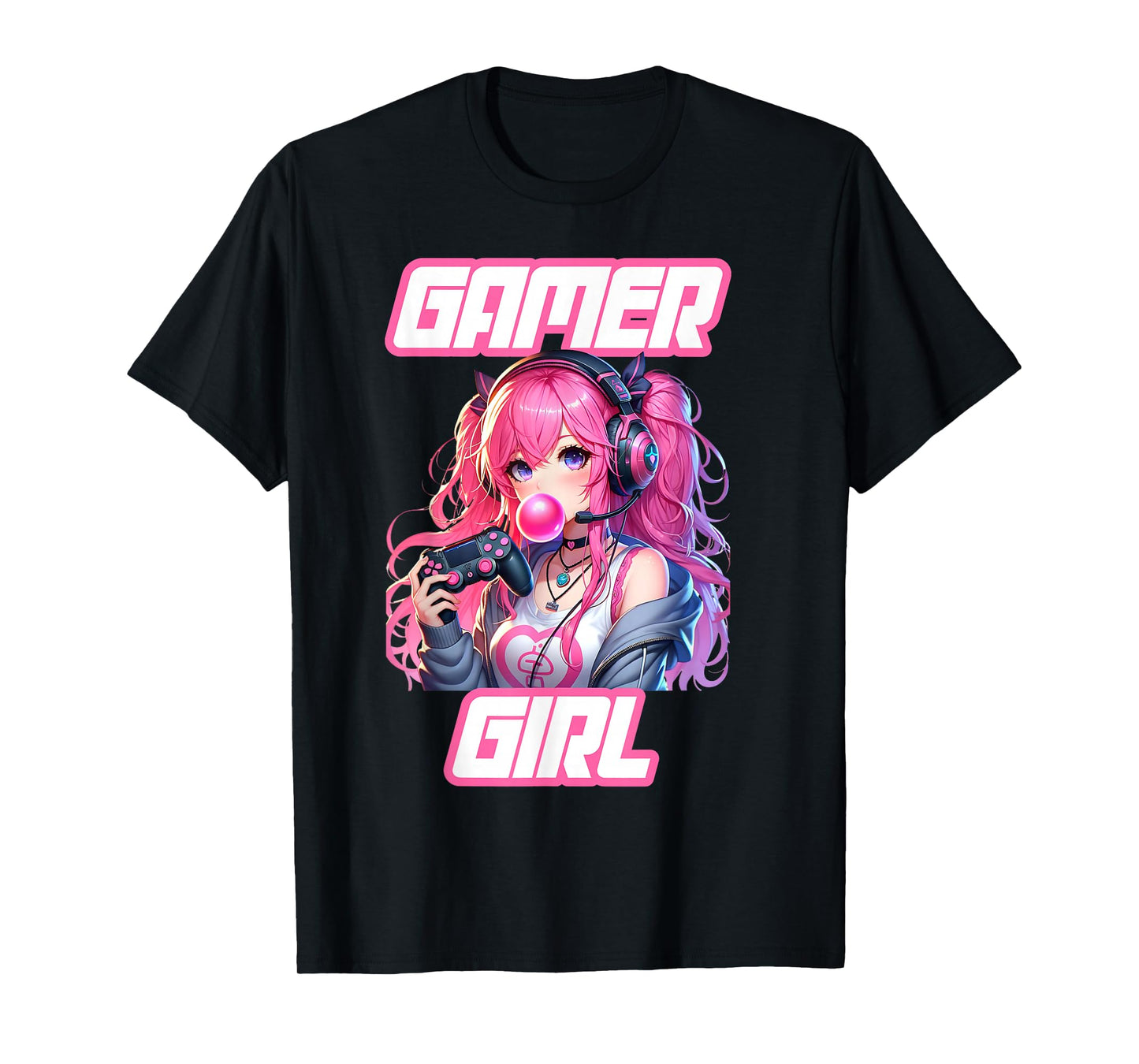 Gamer Girl Kawaii Video Game Graphic Gaming Teen Girls Women T-Shirt