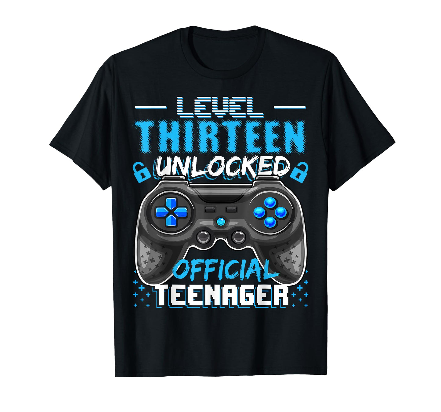Level 13 Unlocked Official Teenager Video Game 13th Birthday T-Shirt