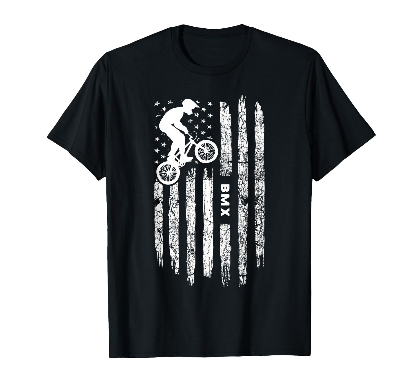American Flag BMX Clothing - BMX Rider Vintage BMX T-Shirt