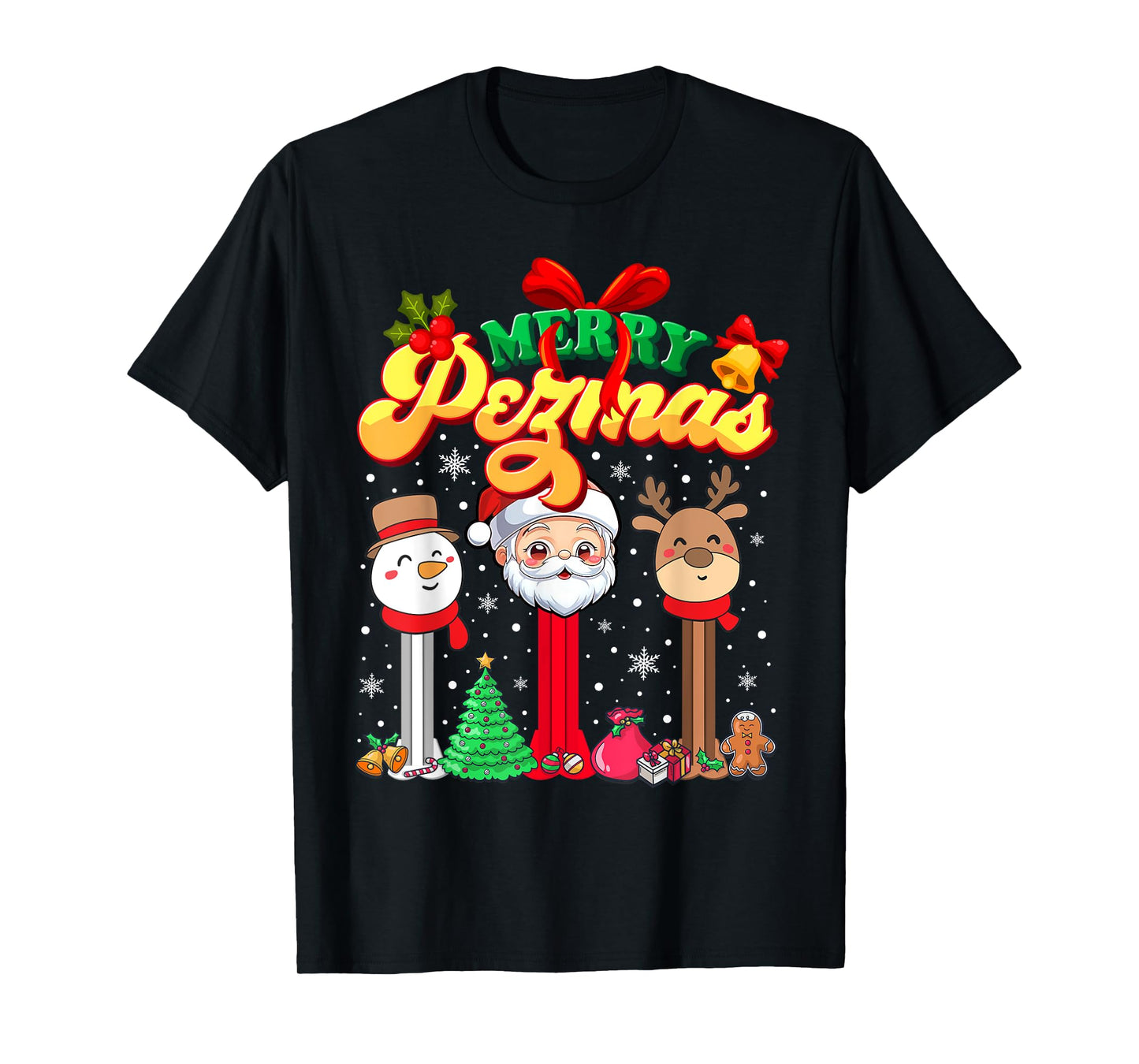 Merry Pezmas Candy Dispenser Collector Christmas T-Shirt