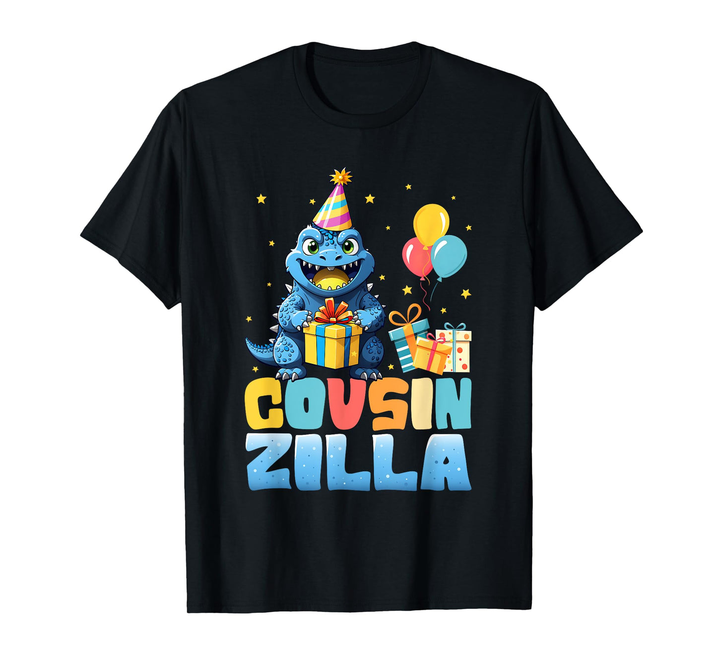 Cousinzilla Monster Kaiju Family Matching Birthday Kids T-Shirt