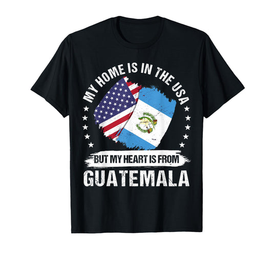American Patriot Guatemala Flag American Guatemalan Roots T-Shirt