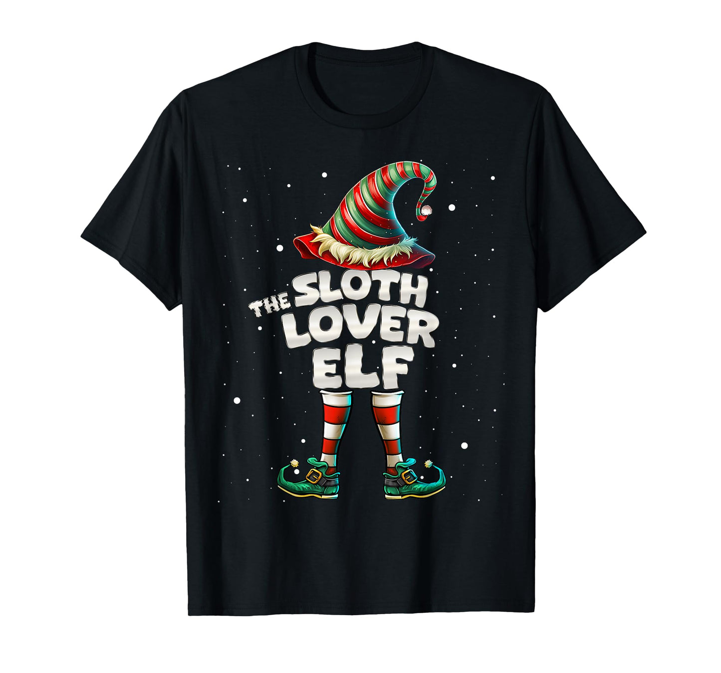 I'm The Sloth Lover Elf Family Matching Group Christmas T-Shirt