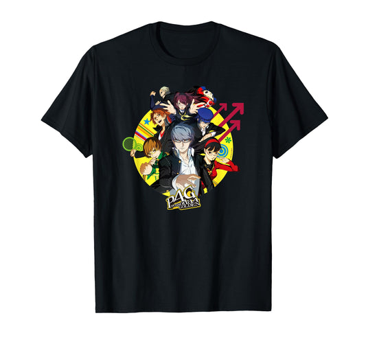 Persona 4 Golden All Characters Keyart ATLUS T-Shirt