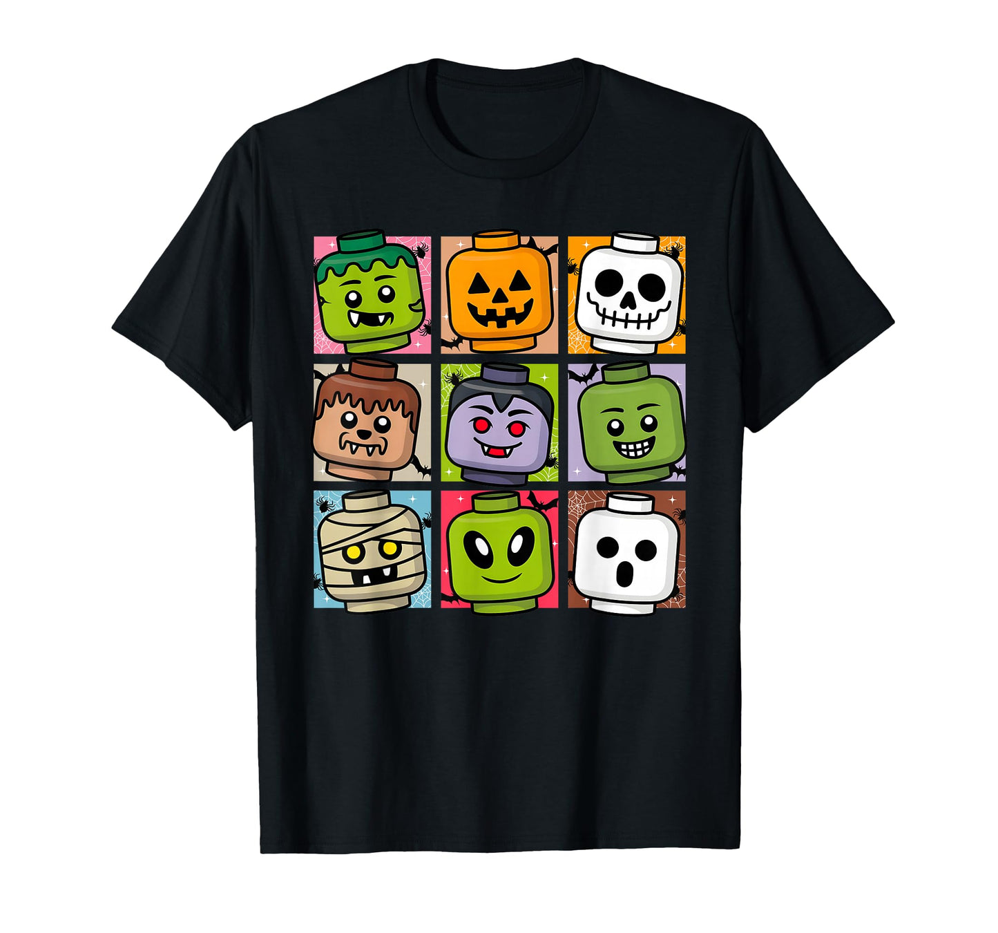 Brick or Treat Halloween Master Builder Blocks Building Kids T-Shirt