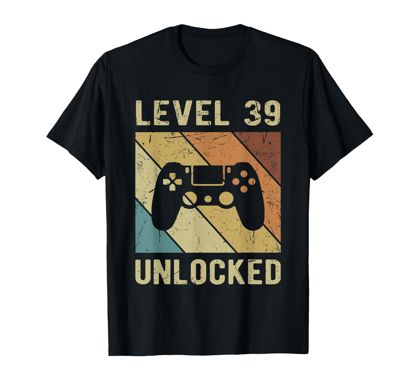 Level 39 Unlocked birthday decoration Funny Video Gamer Gift T-Shirt