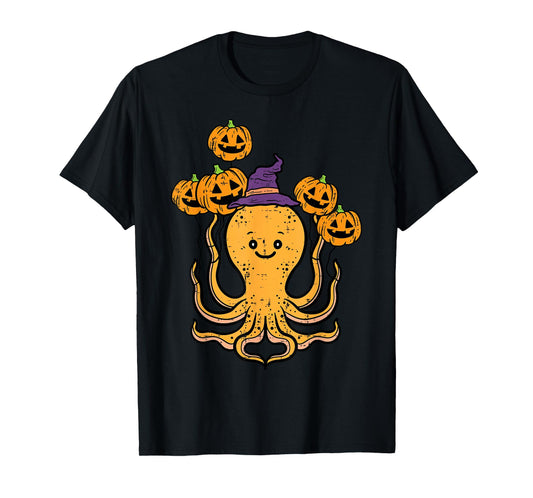Halloween Octopus Fun Fall Costume Men Women Kids Boys Girls T-Shirt
