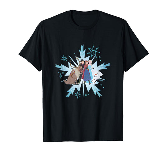 Frozen - Elsa Anna Kristoff Olaf Sven T-Shirt