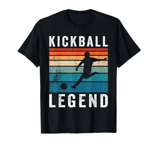 Kickball Legend Funny Kickball Player Retro Kickball T-Shirt