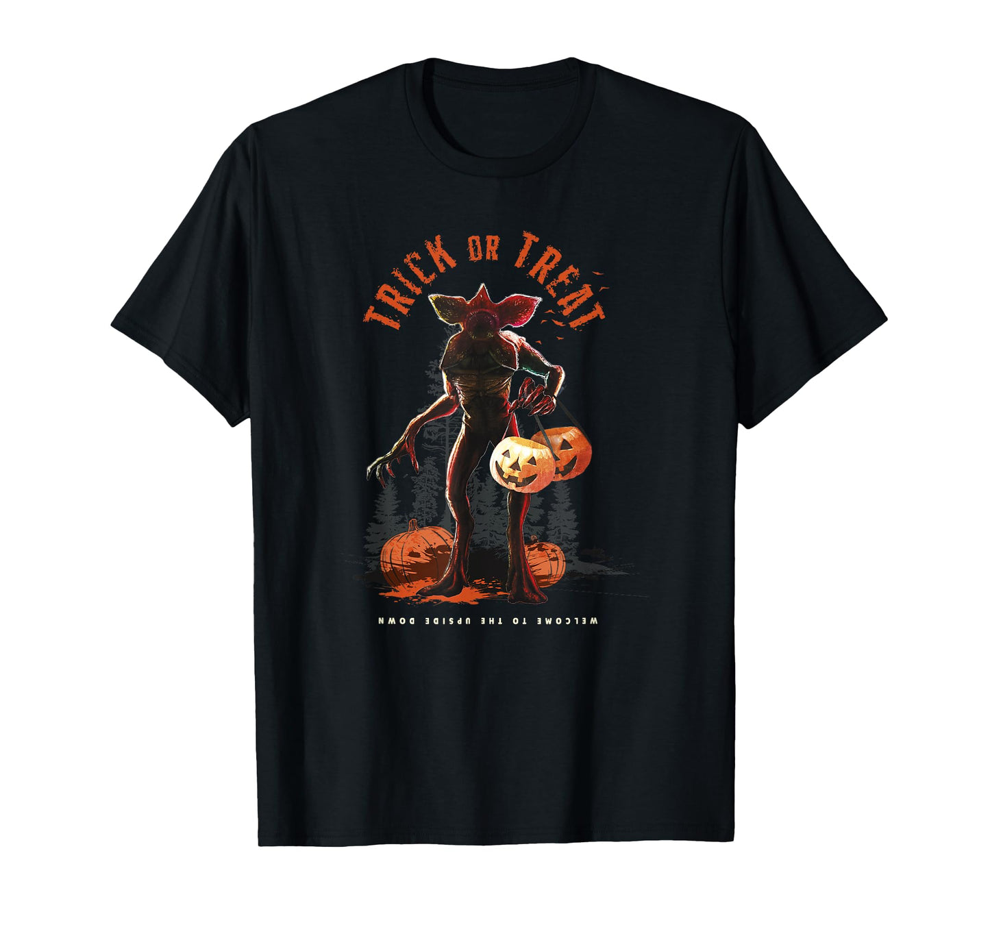 Stranger Things Halloween Demogorgon Trick Or Treat Fright T-Shirt