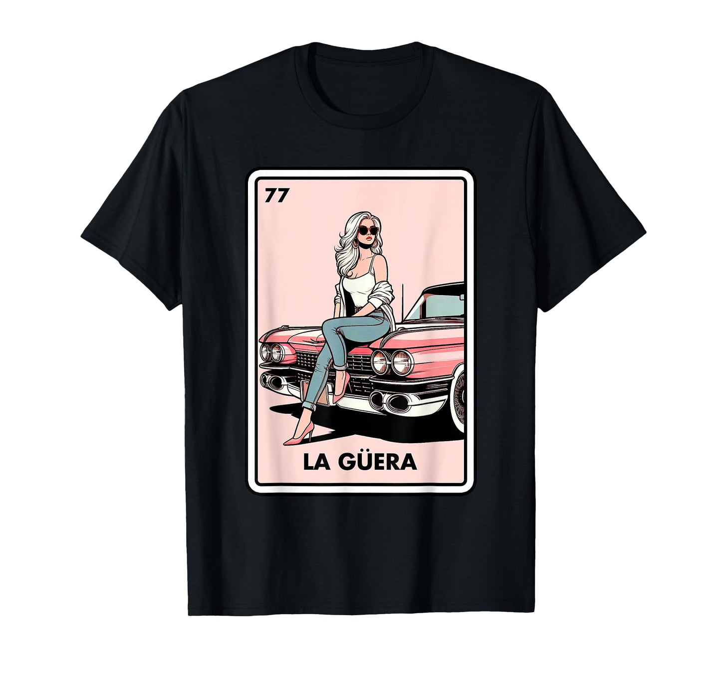 Mexican Chicana Chingona Girls La Guera Mexican Bingo Card T-Shirt