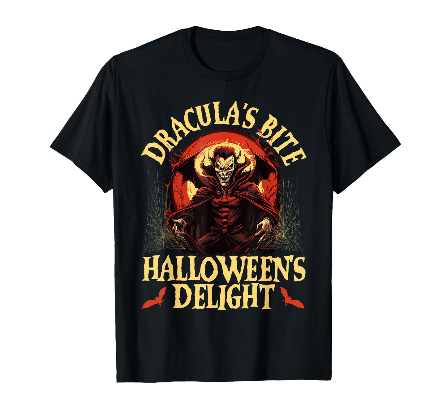 Dracula Halloween Scary Trick Or Treat Spooky Vampire T-Shirt