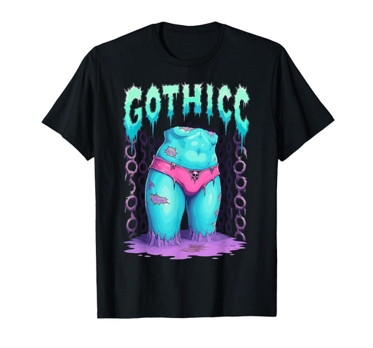 Creepy Gothicc Zombie Body Kawaii Pastel Goth Occult Art T-Shirt
