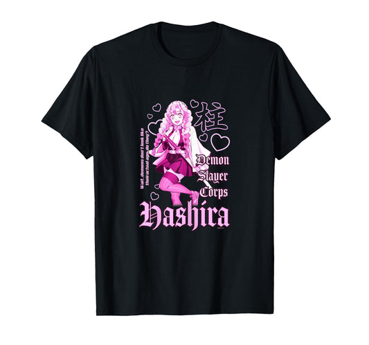 Demon Slayer: Kimetsu no Yaiba Mitsuri Kanroji Pink Gothic T-Shirt
