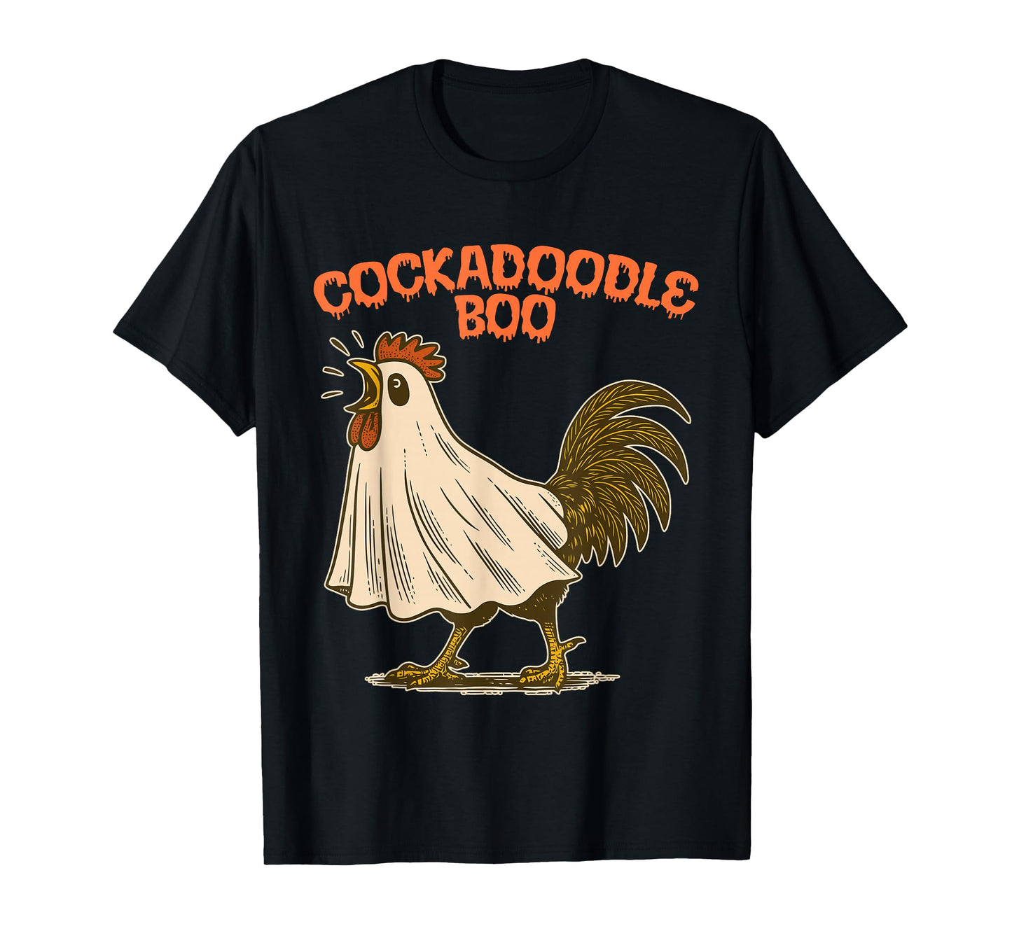 Cockadoodle Boo Funny Halloween Design T-Shirt