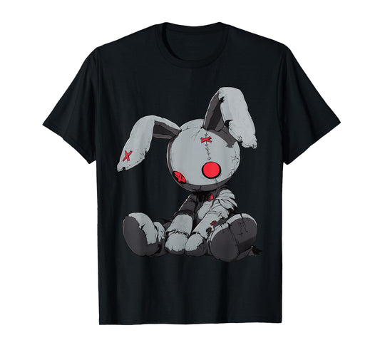 Dead Bunny Doll Goth Cute E-Girl Gothic Outfit Grunge T-Shirt