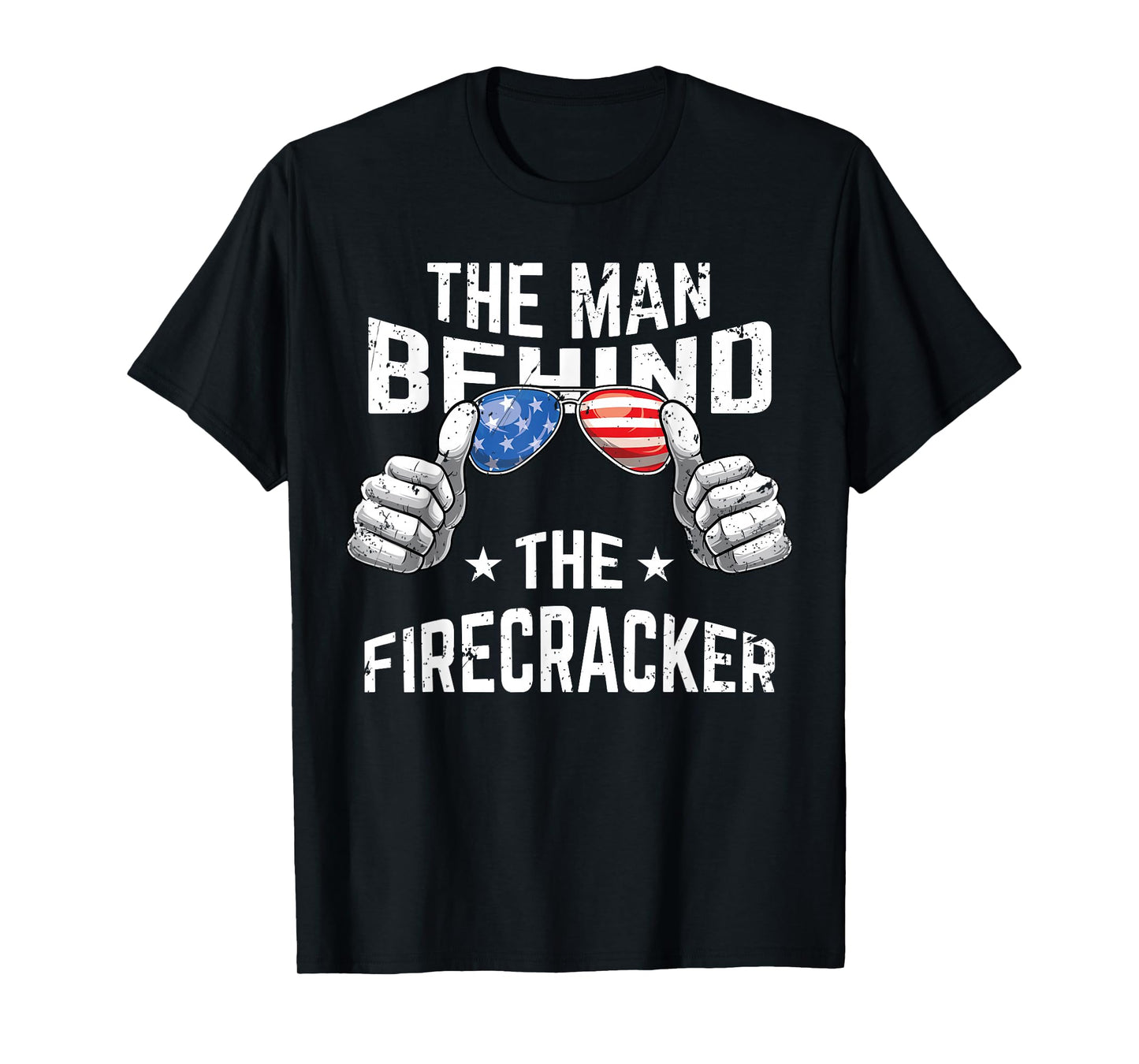 4th of July Pregnancy Shirt The Man Behind The Firecracker T-Shirt