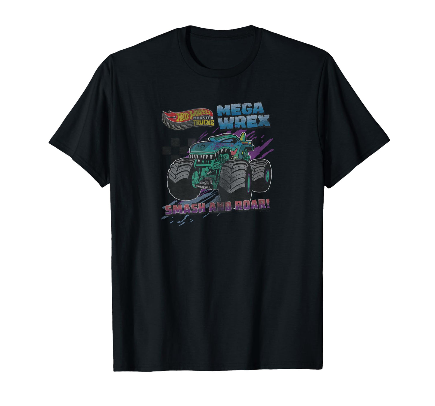 Hot Wheels Monster Trucks Mega Wrex Smash Roar T-Shirt