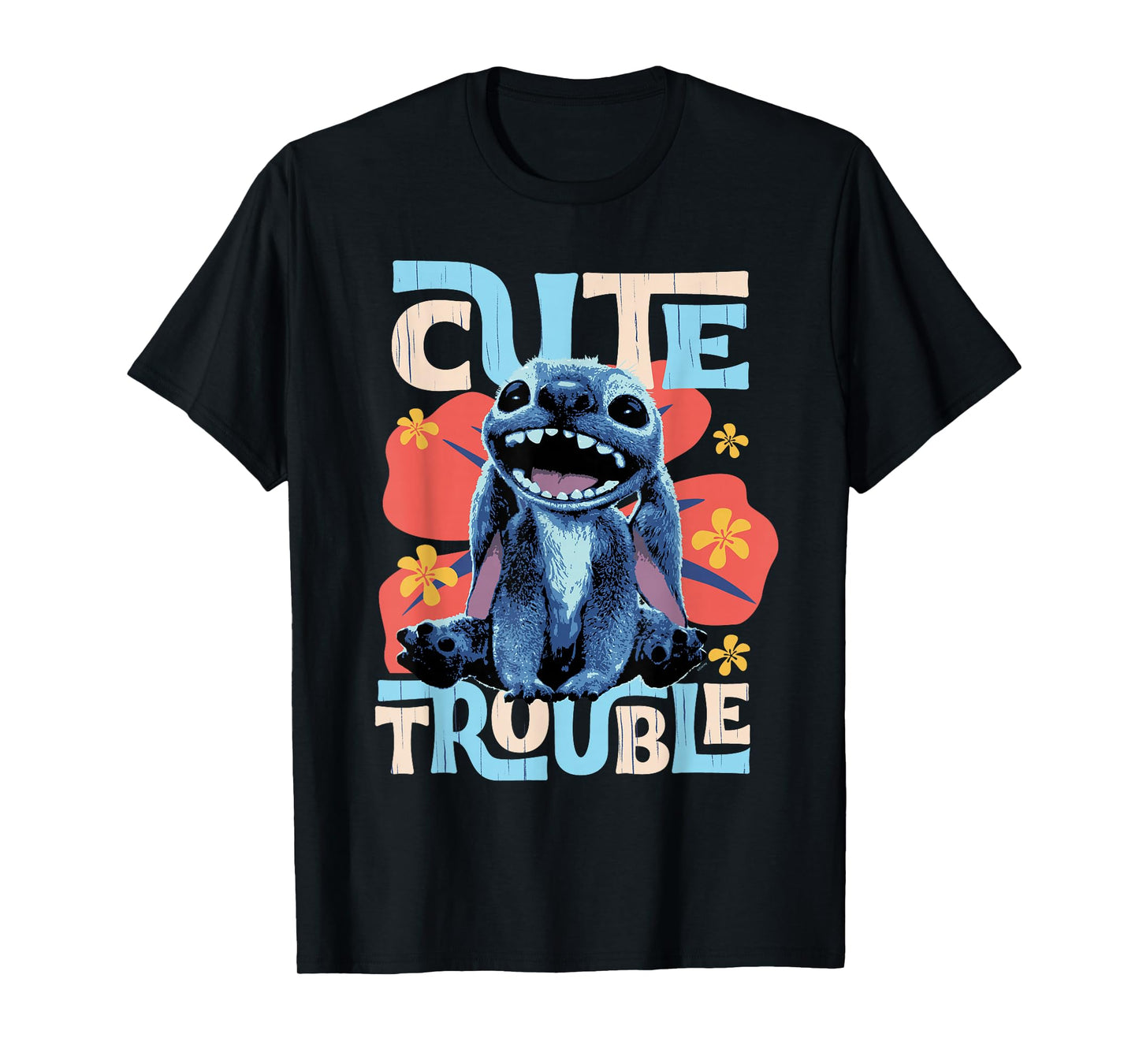 Disney Lilo & Stitch Live-Action Movie Cute Trouble Stitch T-Shirt