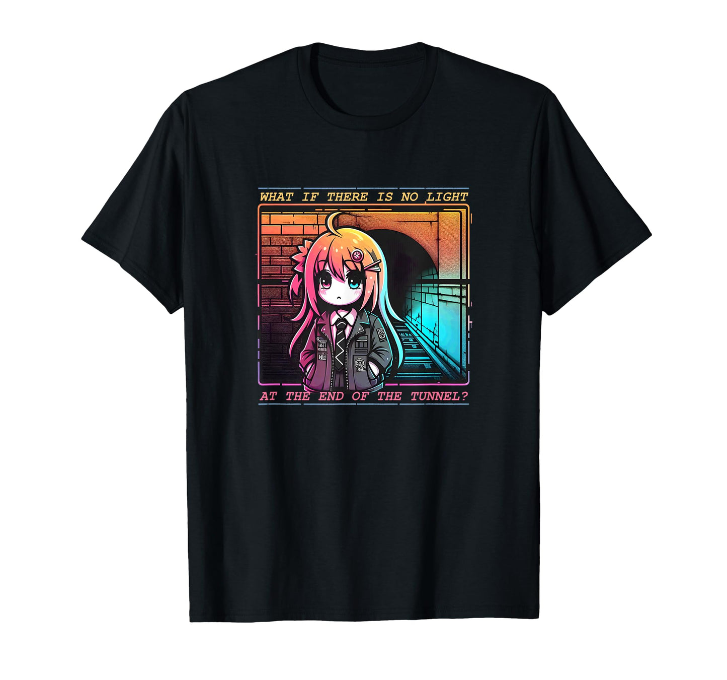 No Light the End of Tunnel Melancholy Depression T-Shirt