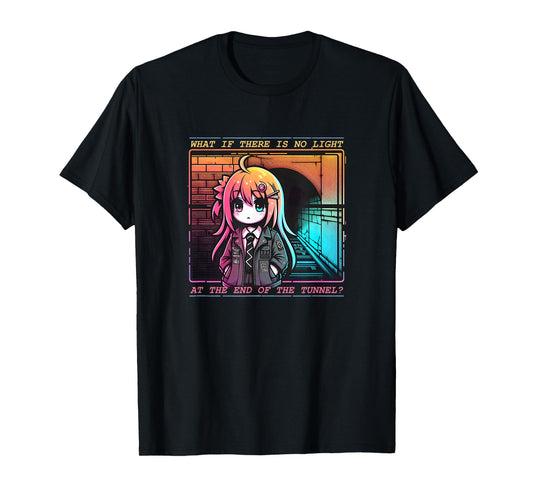 No Light the End of Tunnel Melancholy Depression T-Shirt