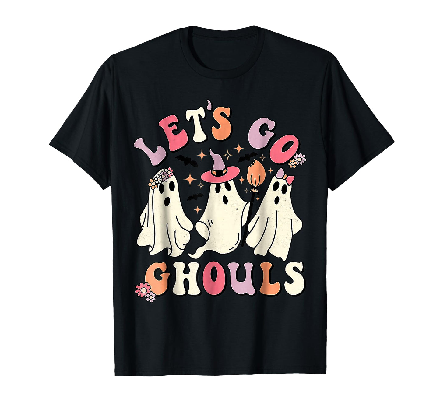 Let's Go Ghouls Halloween Ghost Outfit Costum T-Shirt