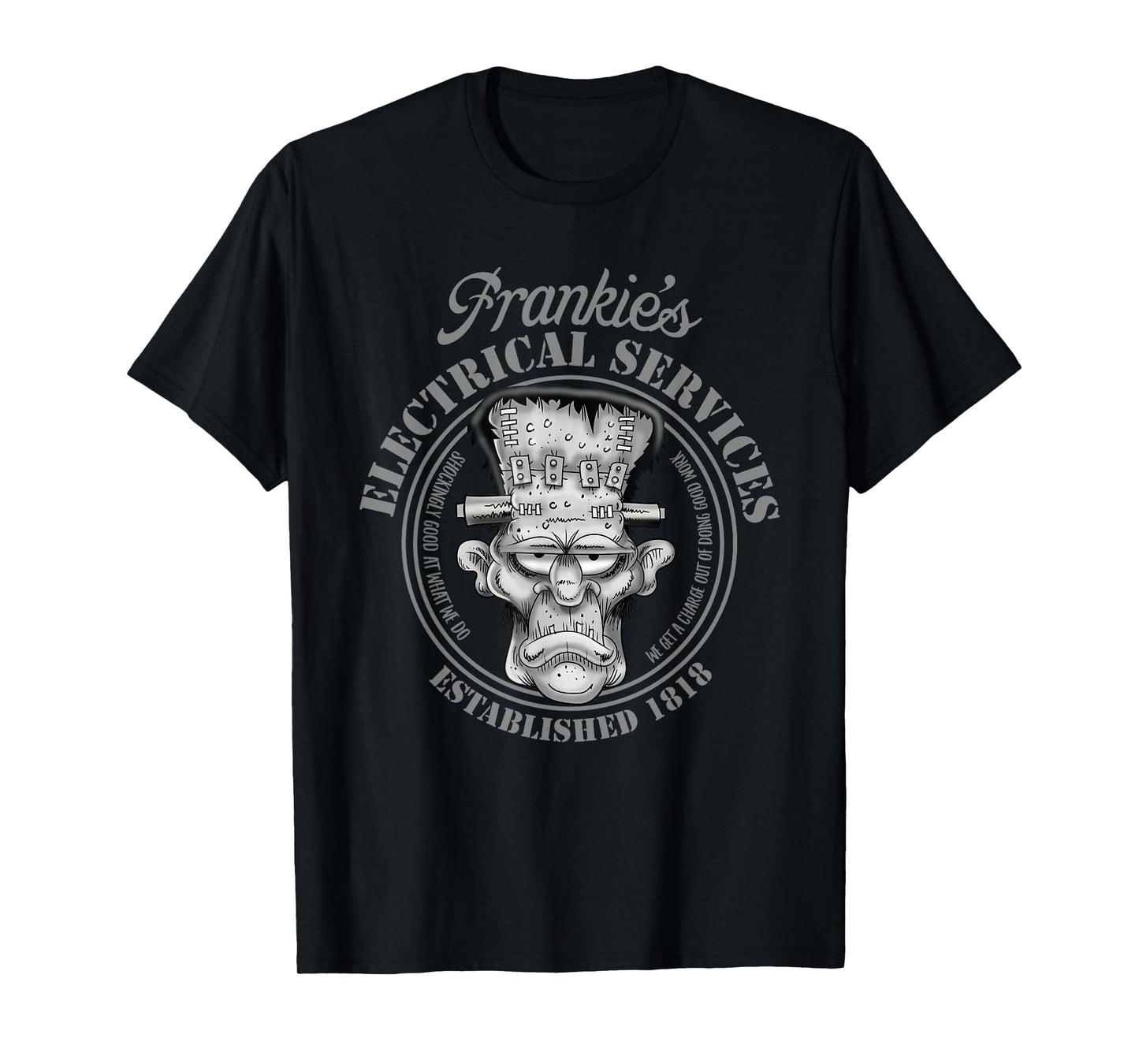 Frankie's Electrical Services Hot Rod Rat Rod Monster T-Shirt
