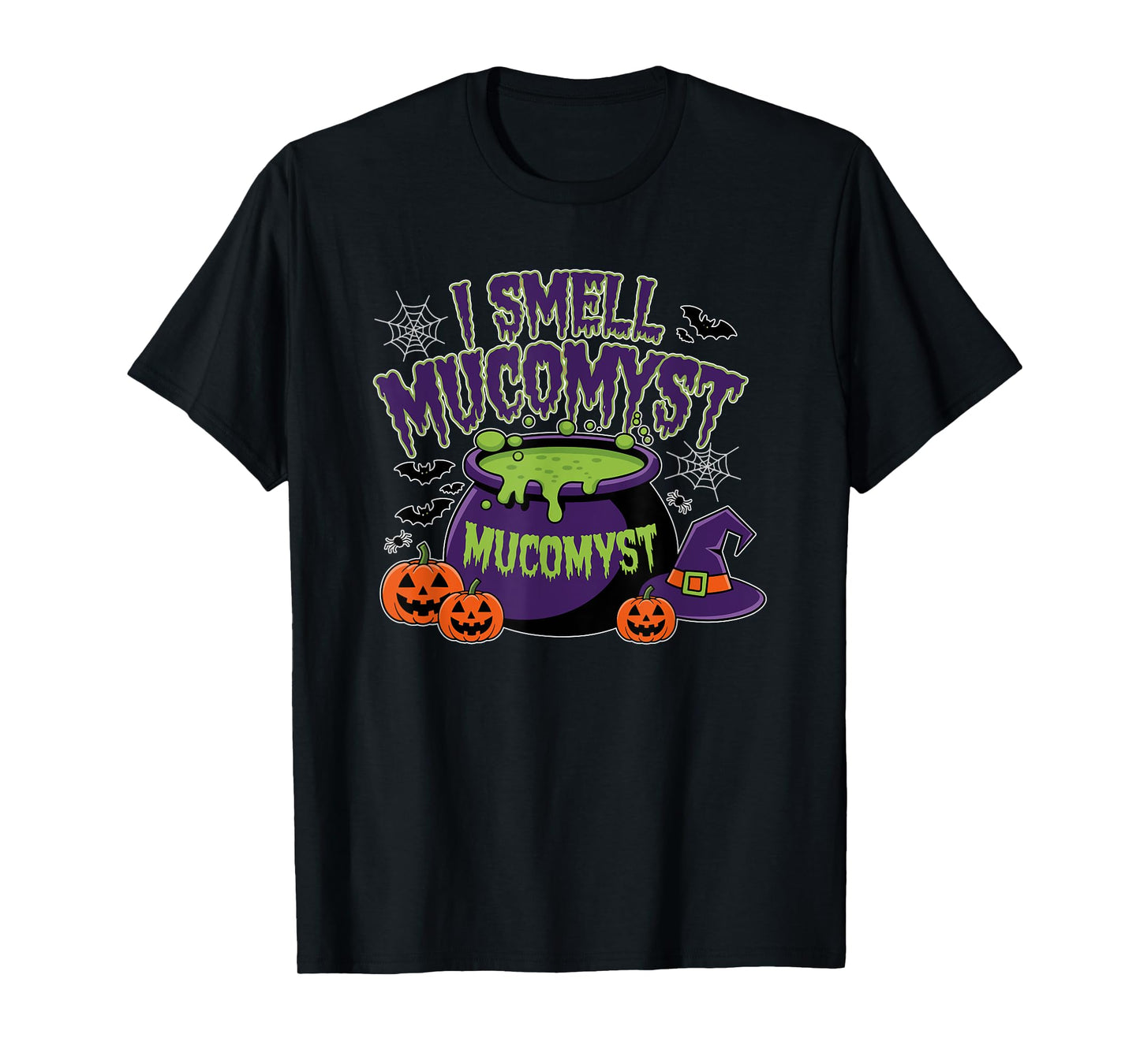 Halloween Respiratory Therapist Design I Smell Mucomyst Brew T-Shirt