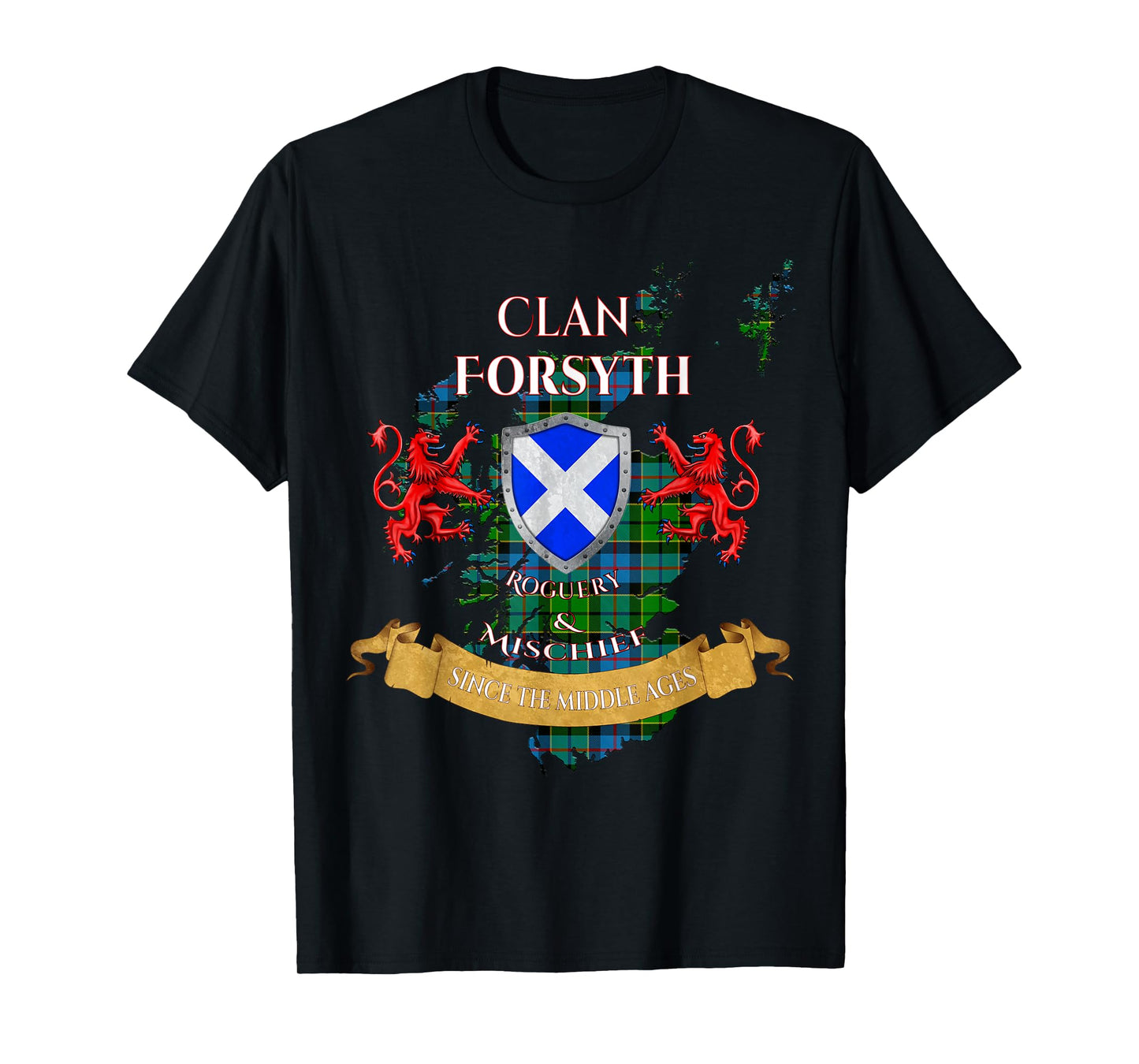 Forsyth Scottish Family Clan Middle Ages Mischief T-Shirt
