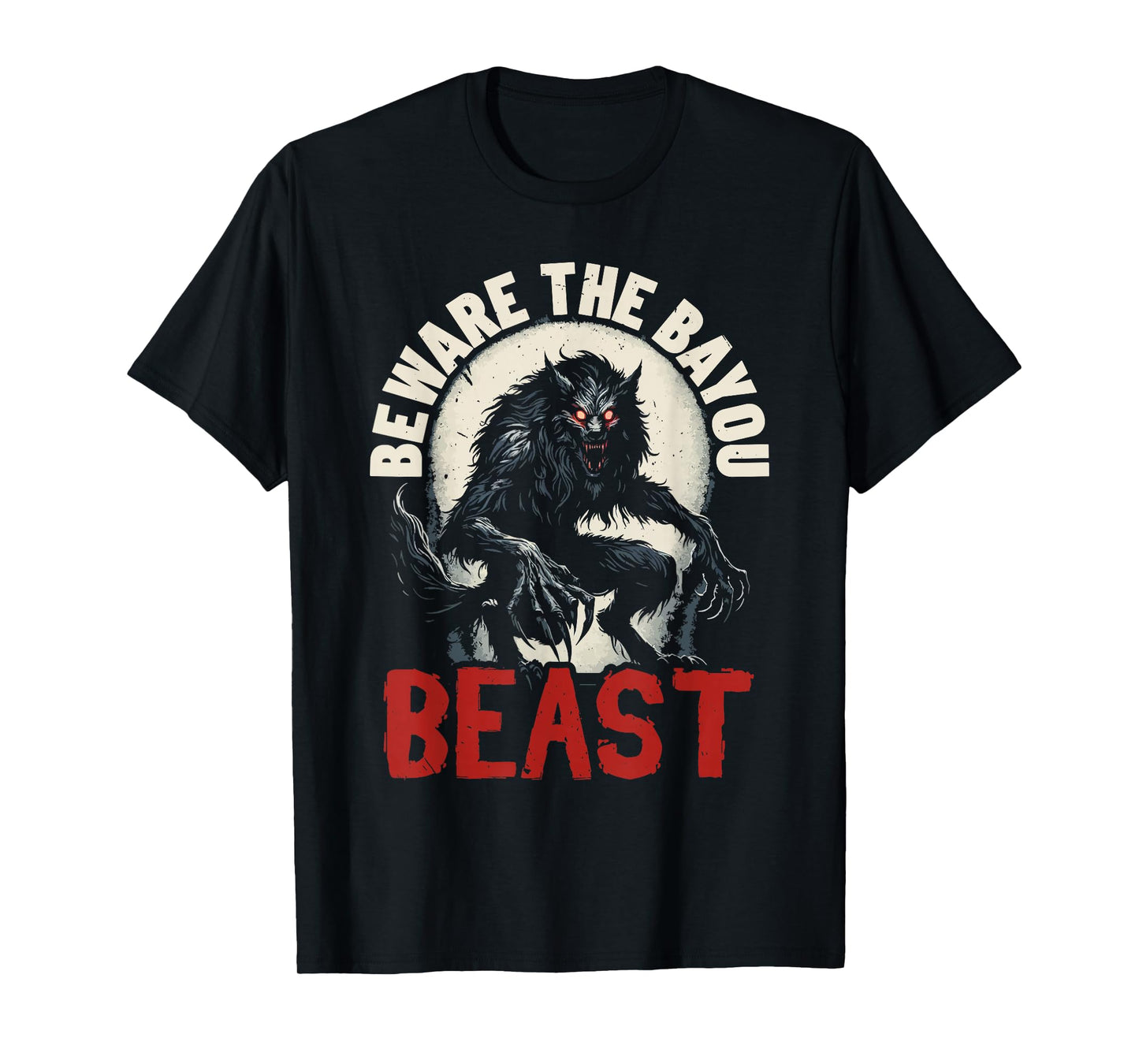 Rougarou Louisiana Mythical Creature Swamp French Folklore T-Shirt